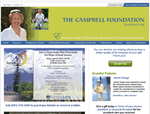 Tablet Screenshot of campbell-foundation.org
